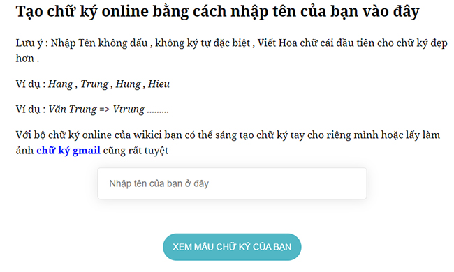 6+ website giúp tạo chữ ký điện tử online miễn phí