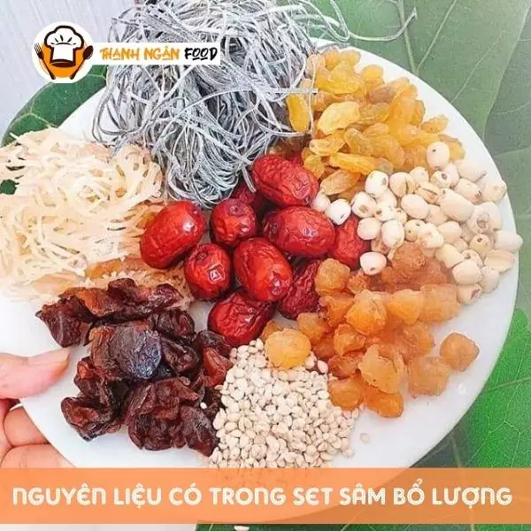 Set nguyên liệu nấu chè sâm bổ lượng 11 vị ngon tại nhà