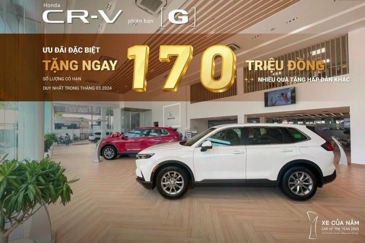 Honda CRV 2024: Giá lăn bánh, Thông tin Xe & Ưu đãi tháng 05/2024