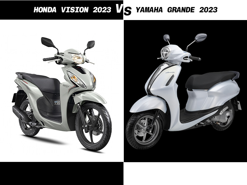 So sánh Honda Vision 2024 và Grande 2024