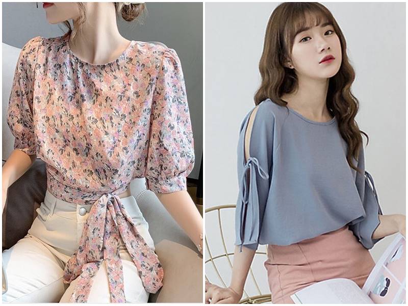 30 mẫu áo kiểu nữ đẹp giúp nàng phối đồ chuẩn fashionista