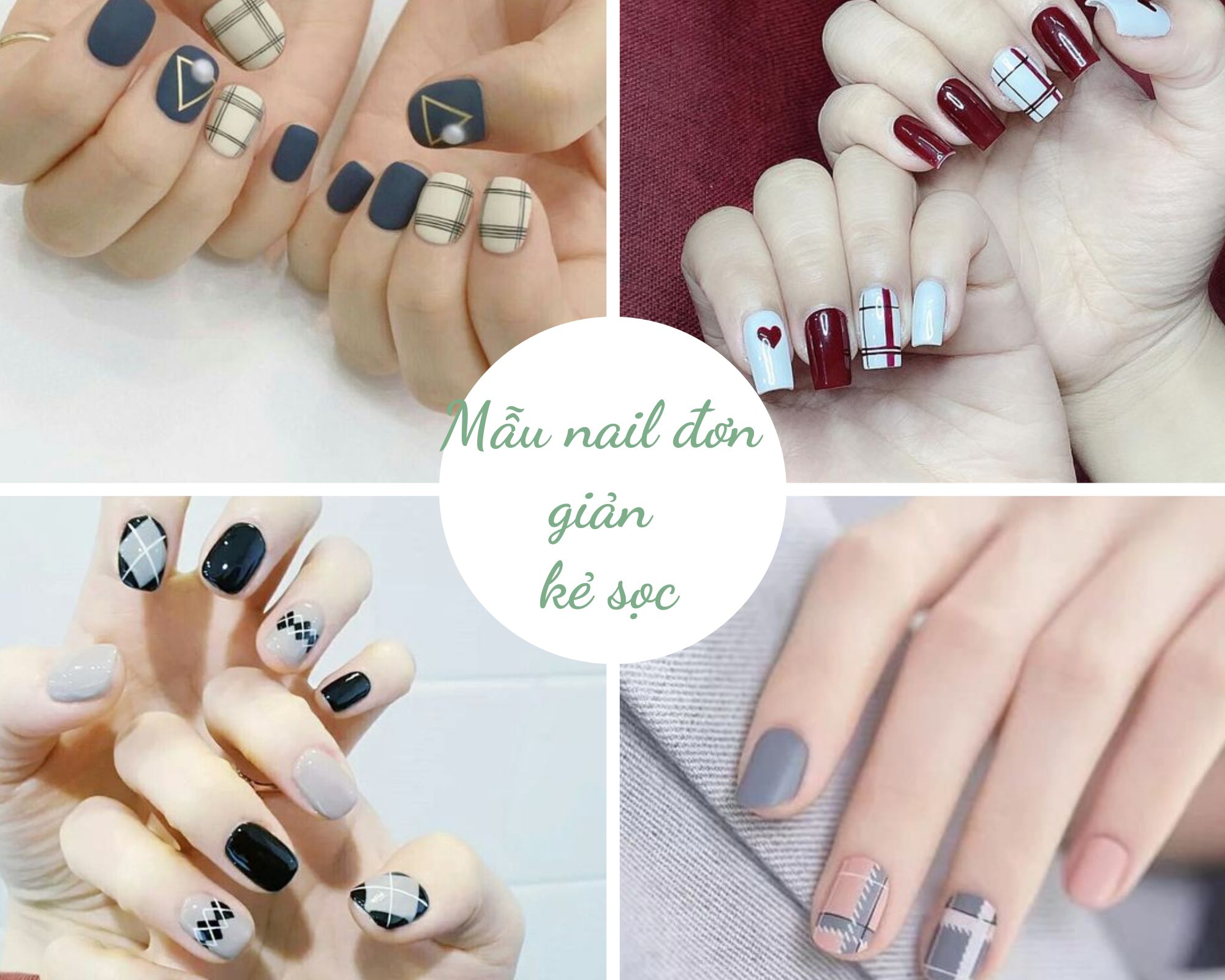 25 Mẫu nail đơn giản sang trọng nhẹ nhàng dễ thương hot nhất hiện nay