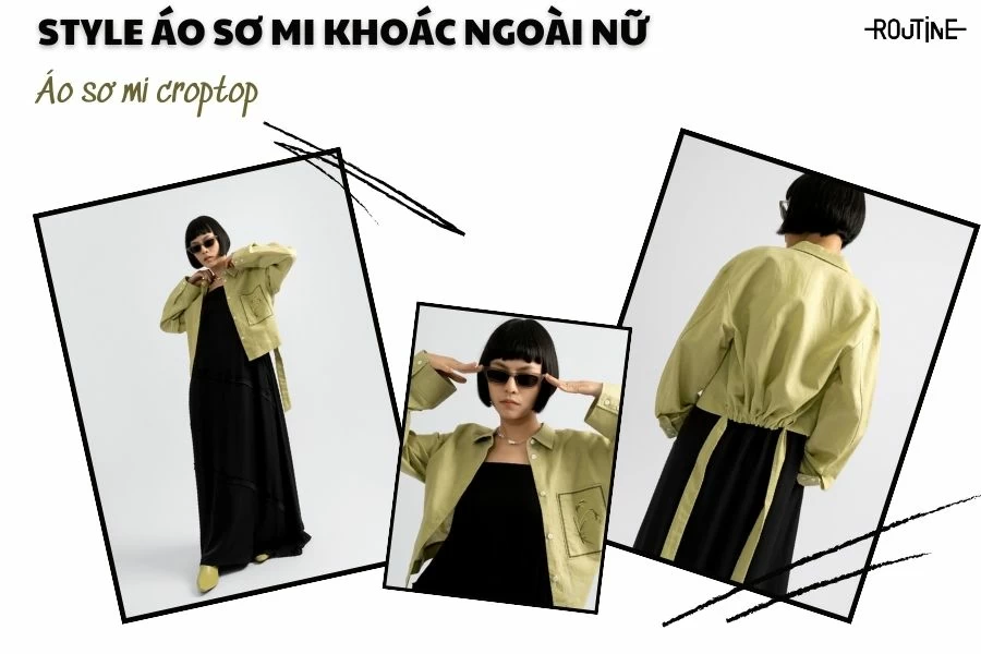 Gợi ý cách phối đồ theo style áo sơ mi khoác ngoài nữ cực xinh