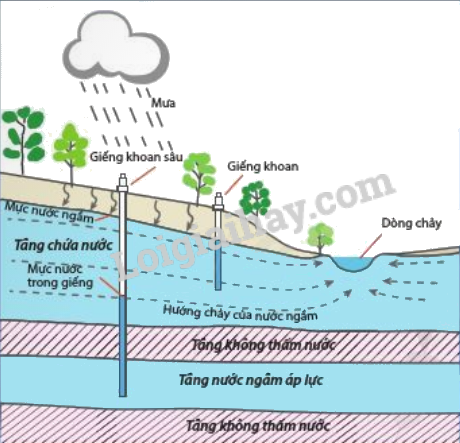 Lý thuyết sông. Nước ngầm và băng hà Địa lí 6 Cánh Diều</>