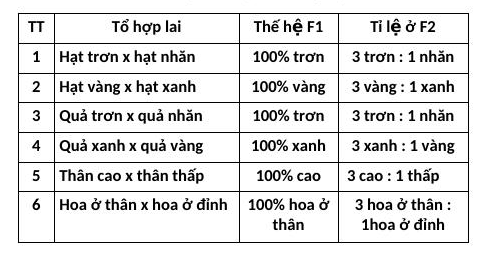 Quy luật phân li của Menden