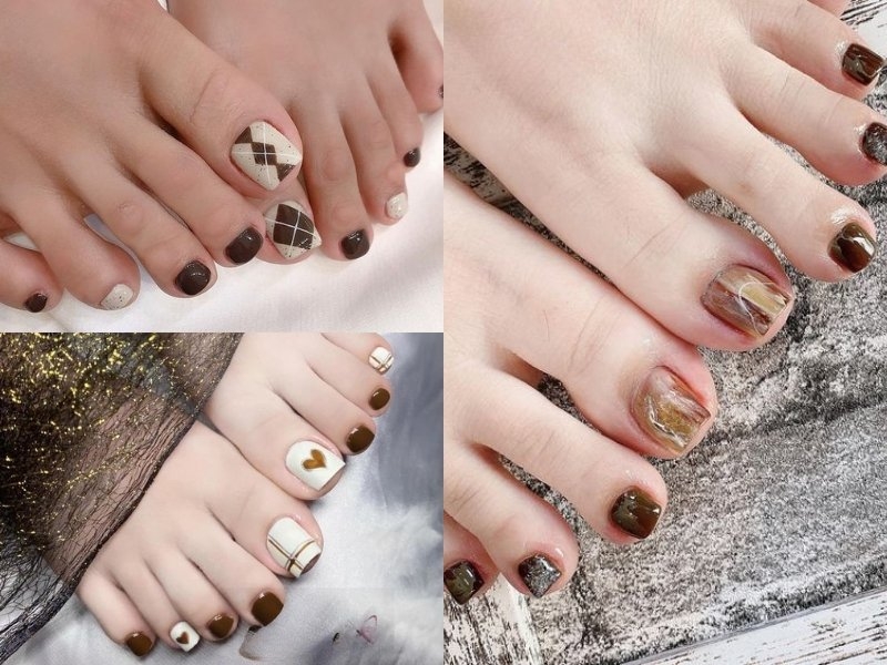 20+ Mẫu Nail Chân Cho Da Ngăm Đẹp Tôn Da Nhất