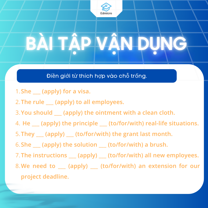 Apply Đi Với Giới Từ Gì? Cách Dùng Apply Chính Xác Nhất