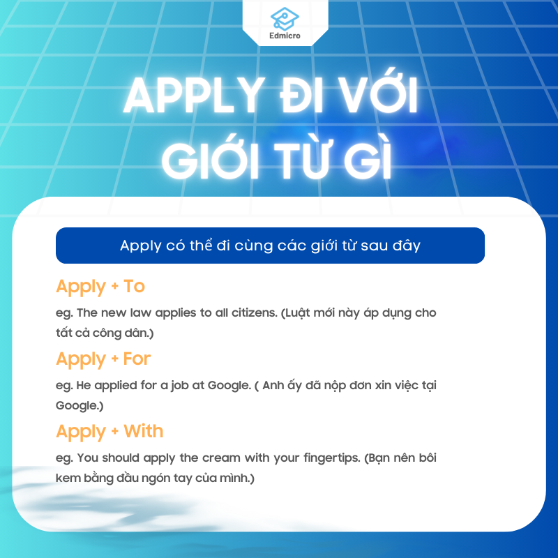 Apply Đi Với Giới Từ Gì? Cách Dùng Apply Chính Xác Nhất