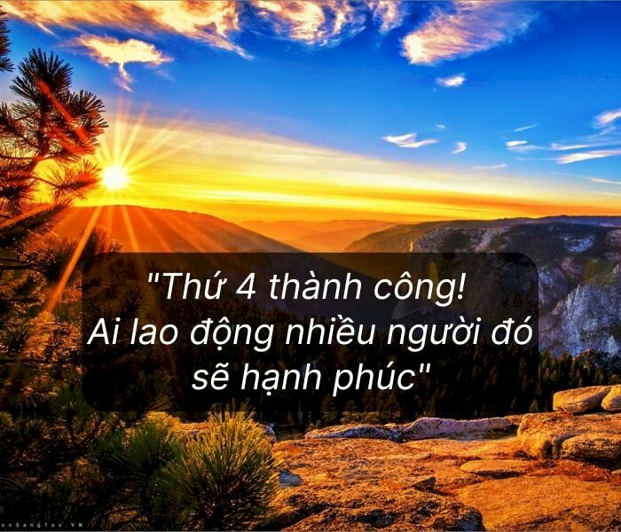 101 ảnh chúc thứ 4 thành công đẹp, ý nghĩa, chất lượng cao, tải miễn phí