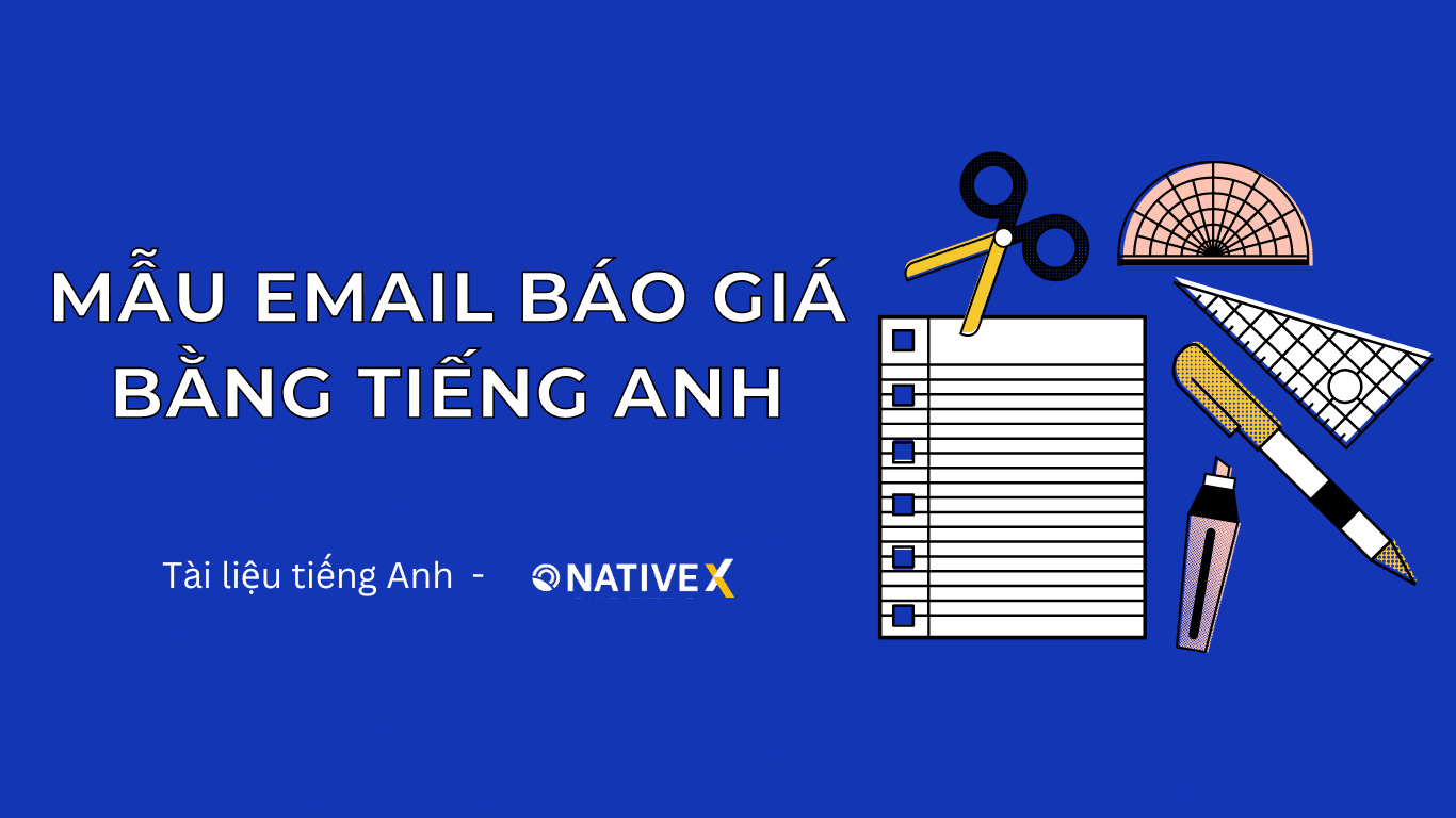 MẪU EMAIL BÁO GIÁ BẰNG TIẾNG ANH