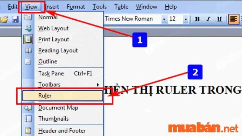 Cách hiện thước trong Word cực đơn giản | Có Video hướng dẫn chi tiết