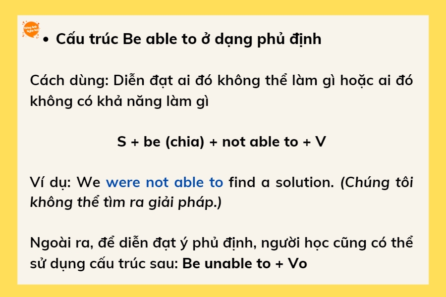 Cấu trúc Be able to - Định nghĩa và cách dùng chuẩn xác