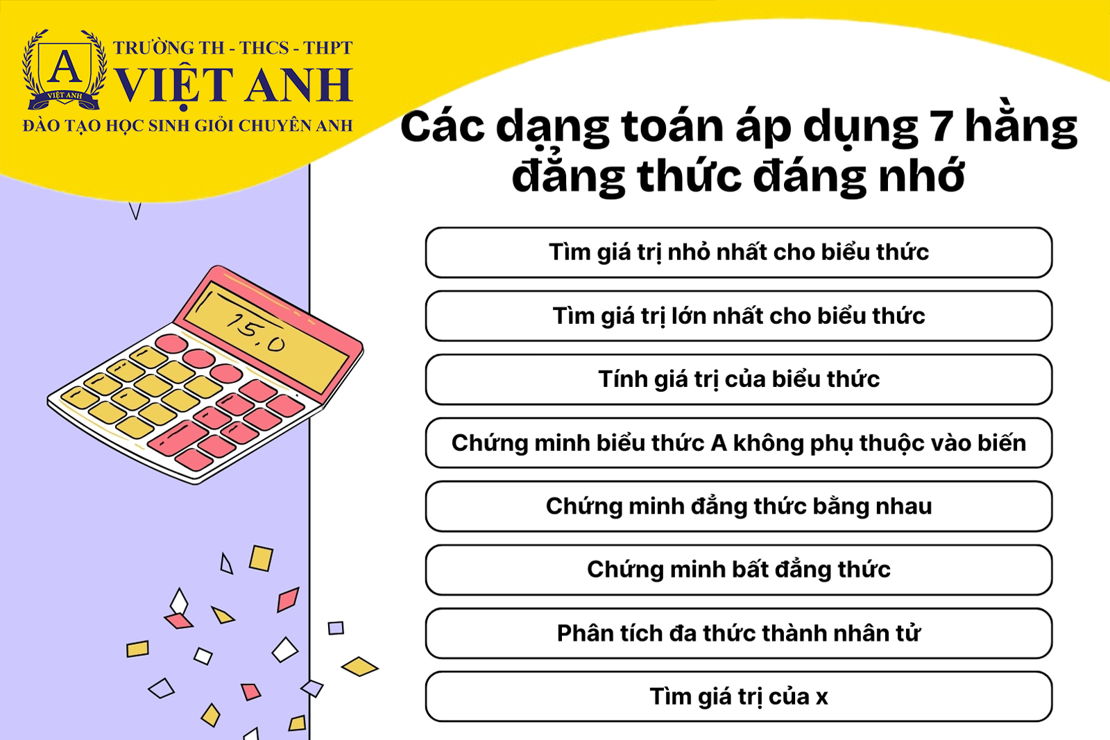 7 hằng đẳng thức đáng nhớ - Công thức và cách nhớ hiệu quả