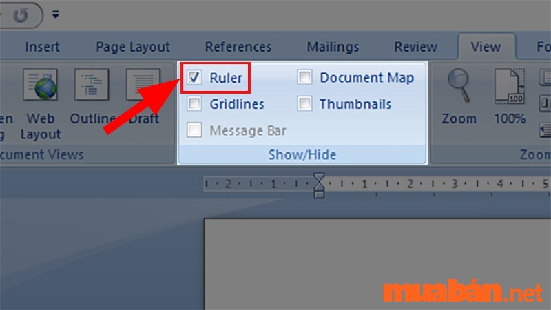 Cách hiện thước trong Word cực đơn giản | Có Video hướng dẫn chi tiết