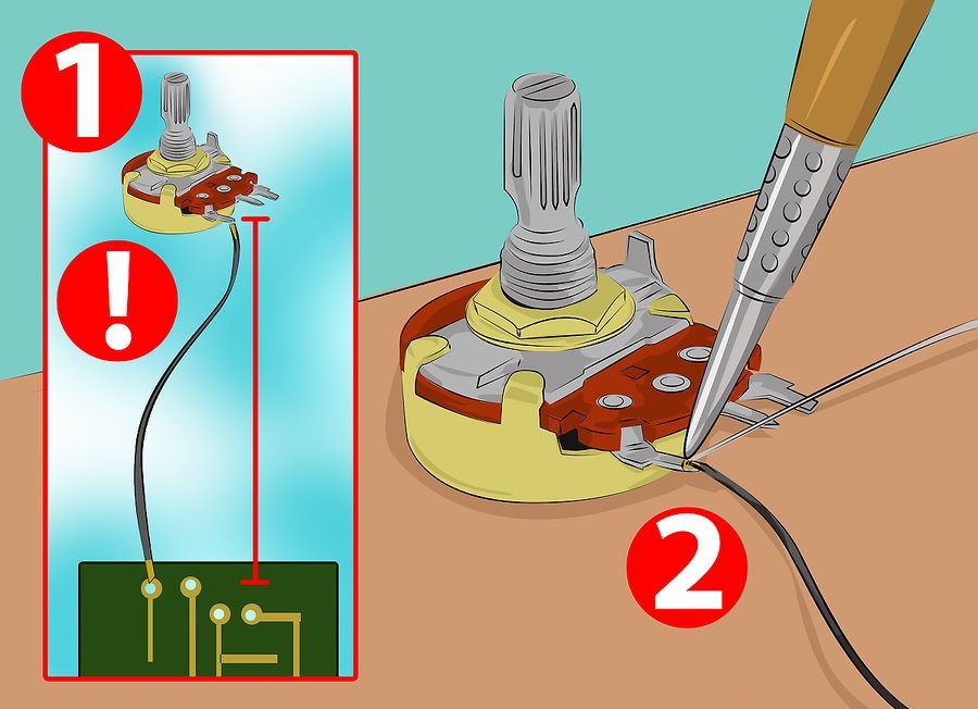 Cách mắc biến trở từng bước