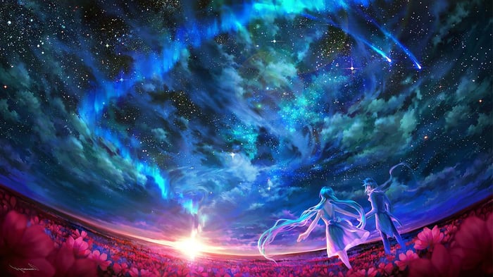 50+ Anime Galaxy siêu đẹp và ma mị