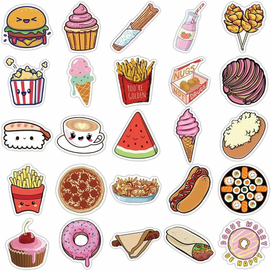 Tổng Hợp Mẫu Sticker Cute Food, Sticker Đồ Ăn Dễ Thương