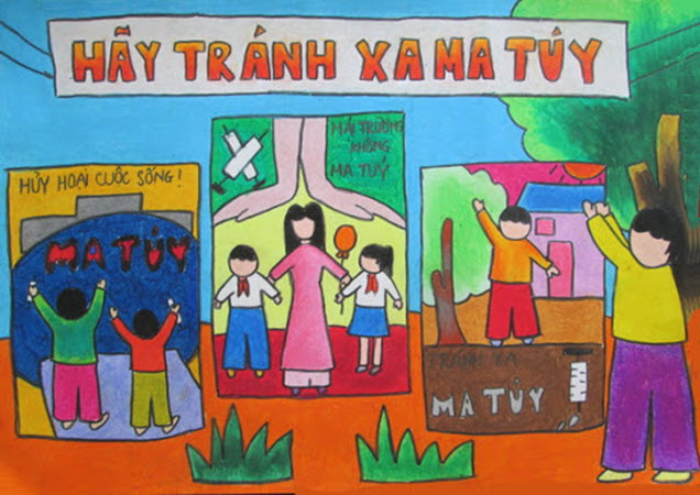 Bộ tranh vẽ phòng chống ma túy tuyệt vời nhất