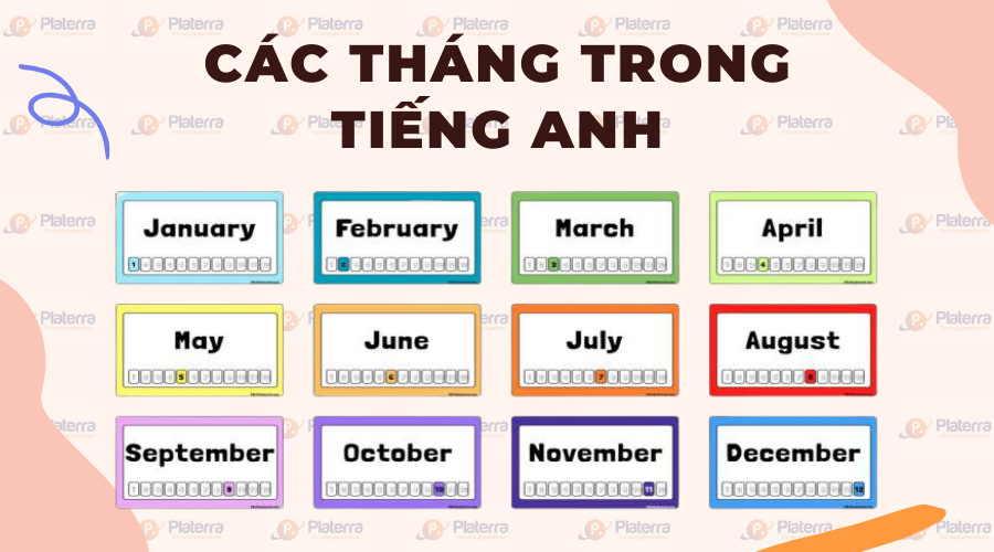 Mẹo ghi nhớ các tháng trong tiếng Anh siêu đơn giản