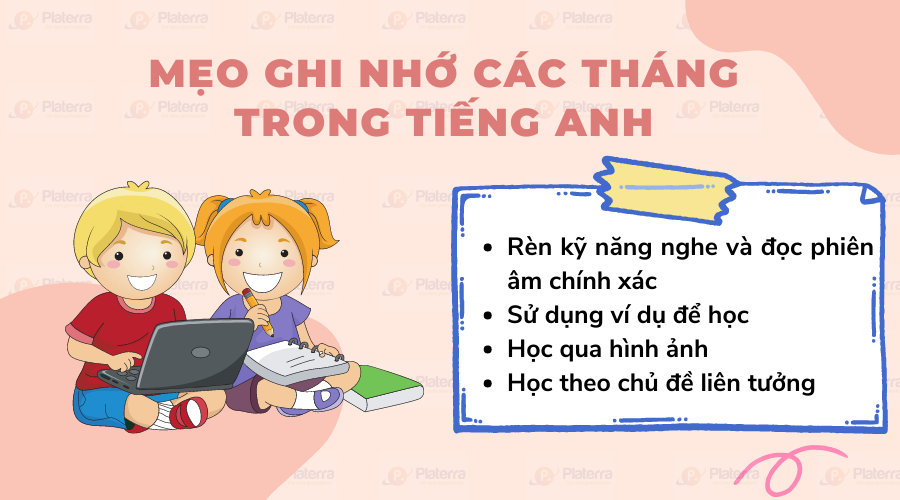 Mẹo ghi nhớ các tháng trong tiếng Anh siêu đơn giản