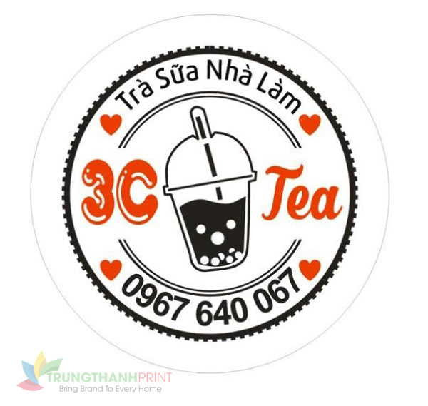 Mẫu Logo Trà Sữa Cute