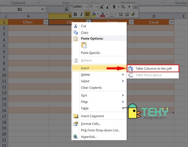 3 Cách thêm cột trong Excel đơn giản, nhanh chóng