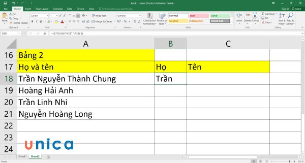 3 cách chia cột trong excel mà bạn cần biết để làm việc hiệu quả