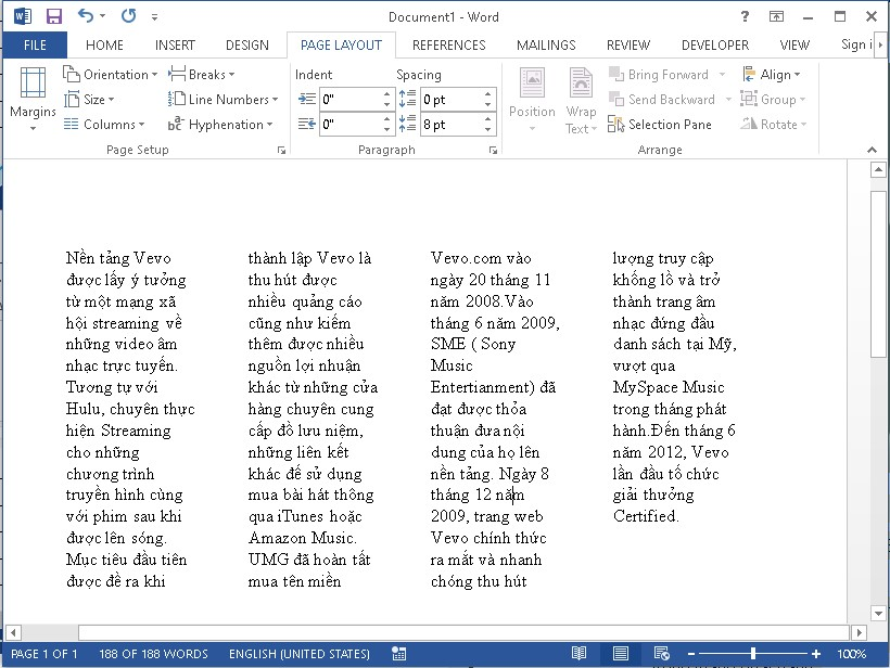 Hướng dẫn cách chia cột trong Word đơn giản, nhanh chóng