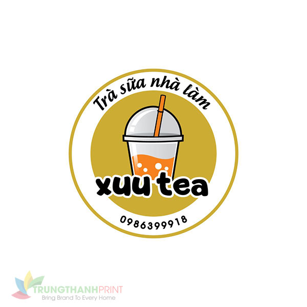 Mẫu Logo Trà Sữa Cute