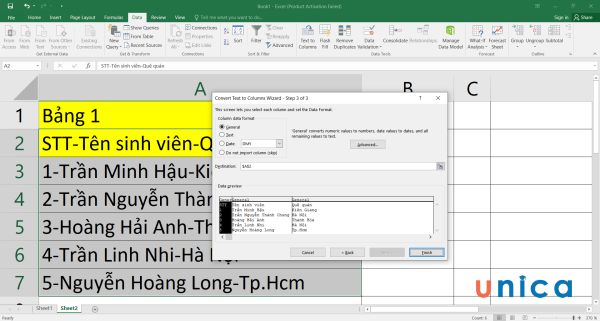 3 cách chia cột trong excel mà bạn cần biết để làm việc hiệu quả