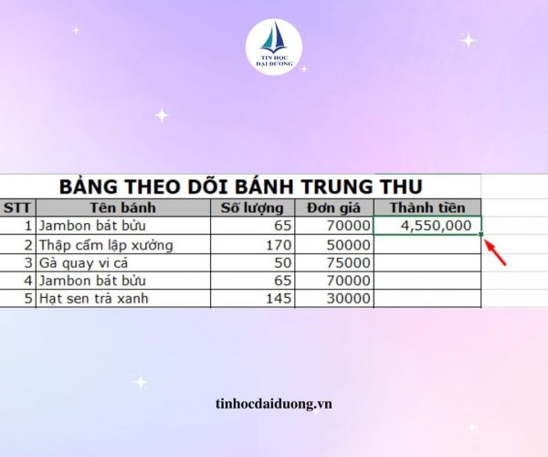 Hướng dẫn chi tiết 02 Cách copy công thức trong Excel