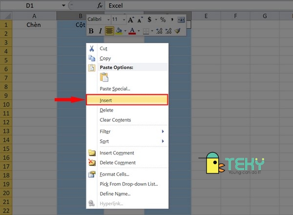 3 Cách thêm cột trong Excel đơn giản, nhanh chóng