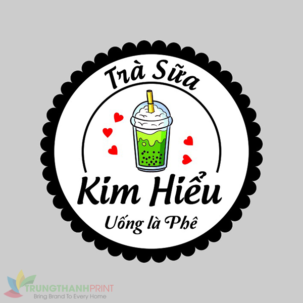 Mẫu Logo Trà Sữa Cute