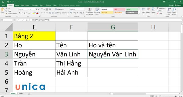 Cách gộp ô trong Excel nhanh chóng mà bạn nên bỏ túi ngay lập tức