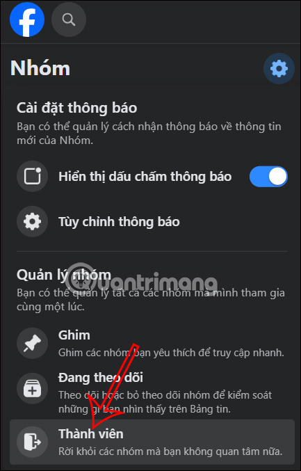 Cách rời nhóm hàng loạt trên Facebook