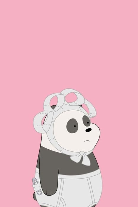 Bức tranh nền We Bare Bears đẹp lung linh