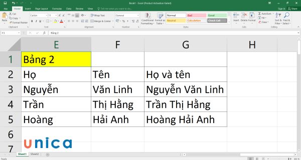 Cách gộp ô trong Excel nhanh chóng mà bạn nên bỏ túi ngay lập tức