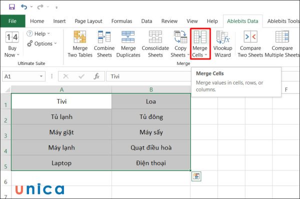 Cách gộp ô trong Excel nhanh chóng mà bạn nên bỏ túi ngay lập tức