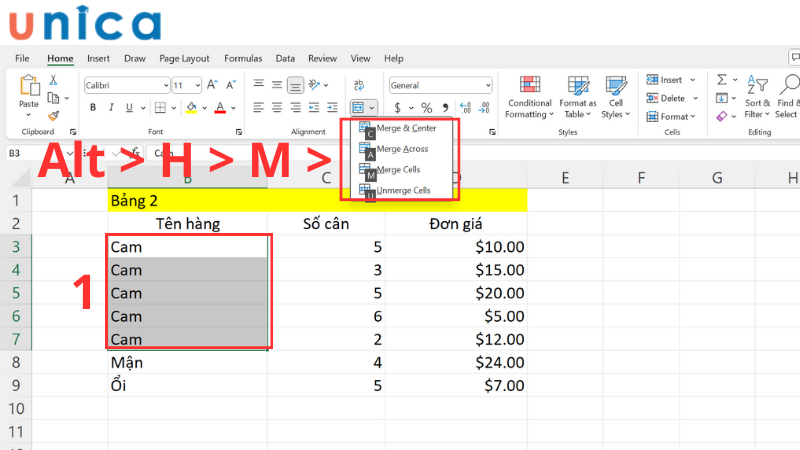 Cách gộp ô trong Excel nhanh chóng mà bạn nên bỏ túi ngay lập tức