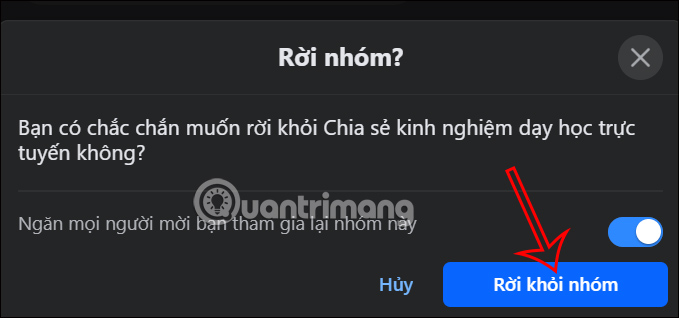 Cách rời nhóm hàng loạt trên Facebook