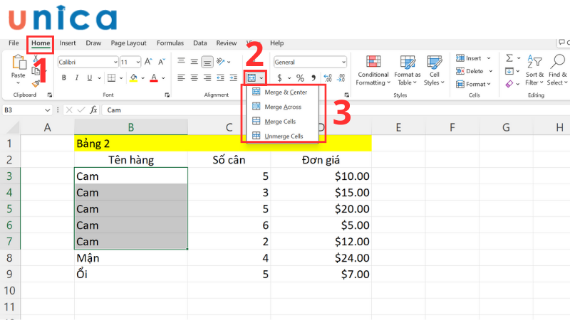 Cách gộp ô trong Excel nhanh chóng mà bạn nên bỏ túi ngay lập tức