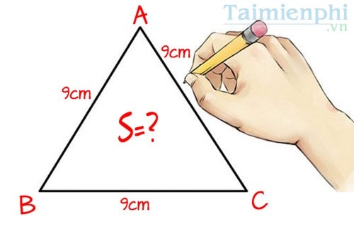 Công thức tính diện tích tam giác Thường, Vuông, Cân, Đều