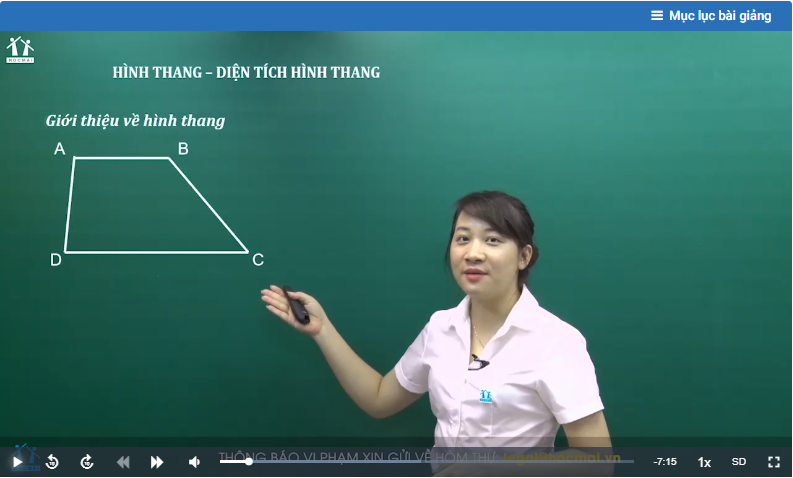 Cách tính diện tích hình thang, chu vi hình thang - Toán lớp 5