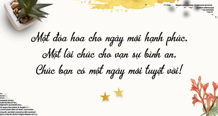 Ảnh chúc ngày mới tốt lành và đẹp mắt