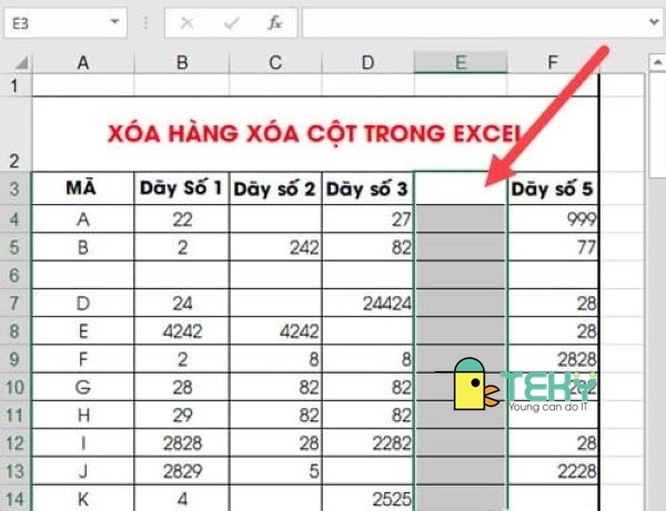 Hướng dẫn cách xóa khung, ô và cách xóa cột trong excel