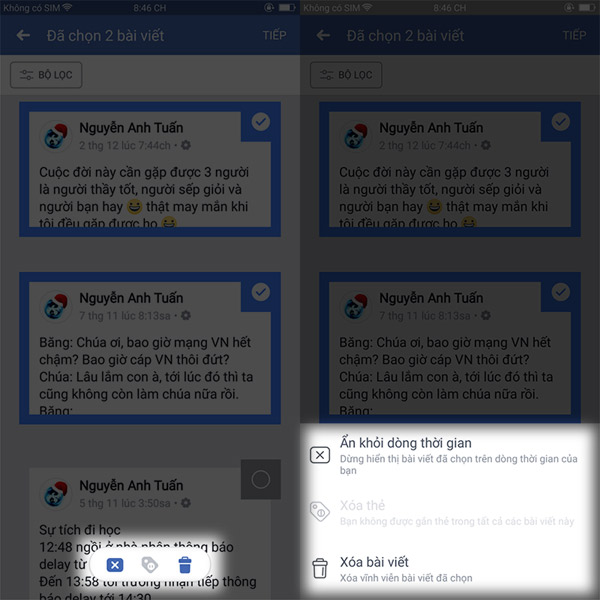 Cách xóa hết bài viết Facebook trong một lần nhấn nút