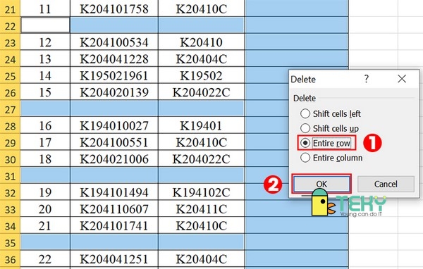 Hướng dẫn cách xóa khung, ô và cách xóa cột trong excel