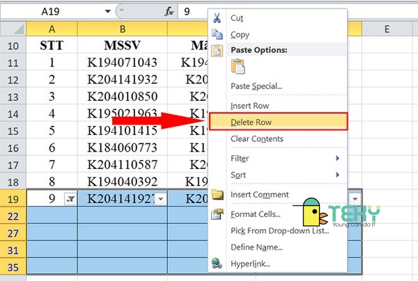 Hướng dẫn cách xóa khung, ô và cách xóa cột trong excel