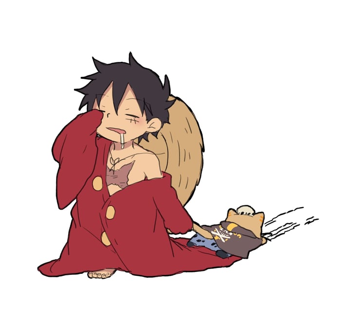 Luffy chibi ngầu - Bức tranh đẹp lung linh