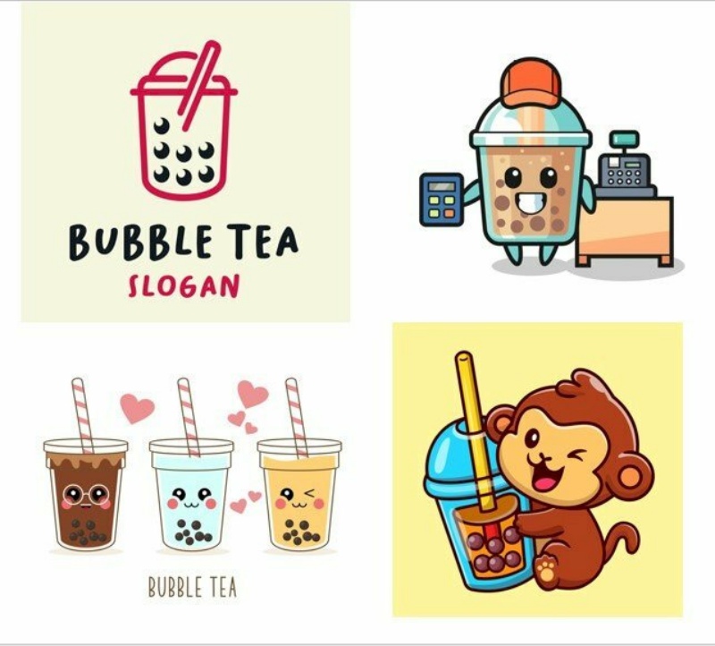 50+ Mẫu logo trà sữa ấn tượng, thu hút nhất năm 2024